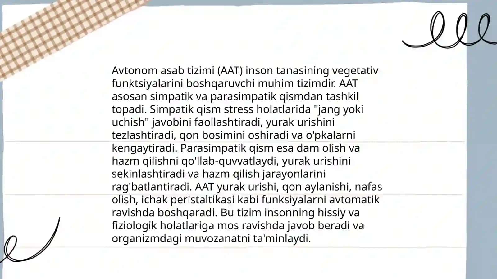 Vegetativ asab si'temasi 4