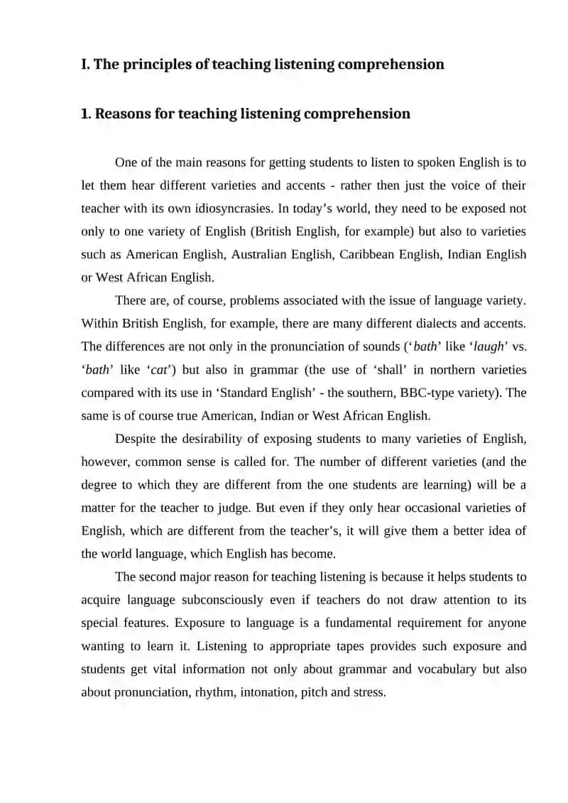 THE ROLE OF LISTENING ACTIVITIES IN LEARNING FOREIGN LANGUAGES AND THE PROBLEMS OF IMPROVING PROFICIENCY 4