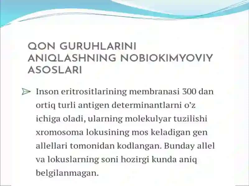 Qon guruhlari va rezus faktorni  aniqlash 4