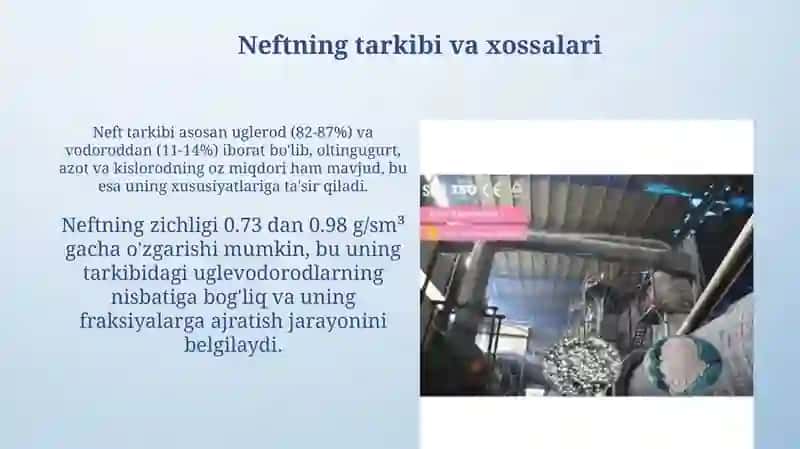 Neft va fosforitlar: tarkibi, qayta ishlash va qo'llanilishi 4