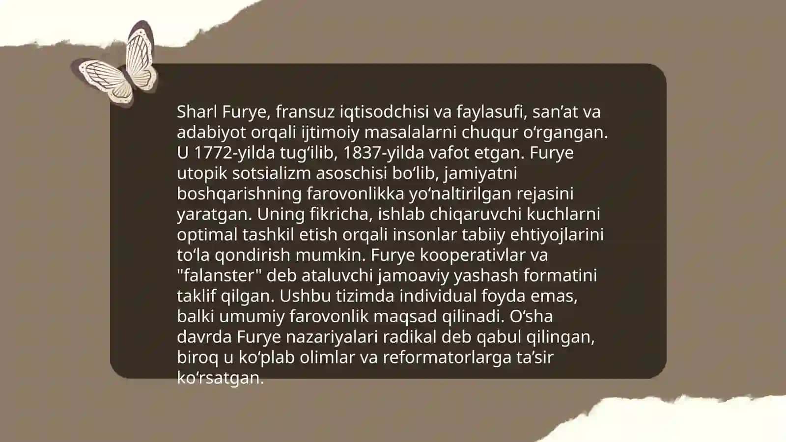 Xayoliy Sotsialistlar ( Fure, Ouyen, Sen-Simon) 4