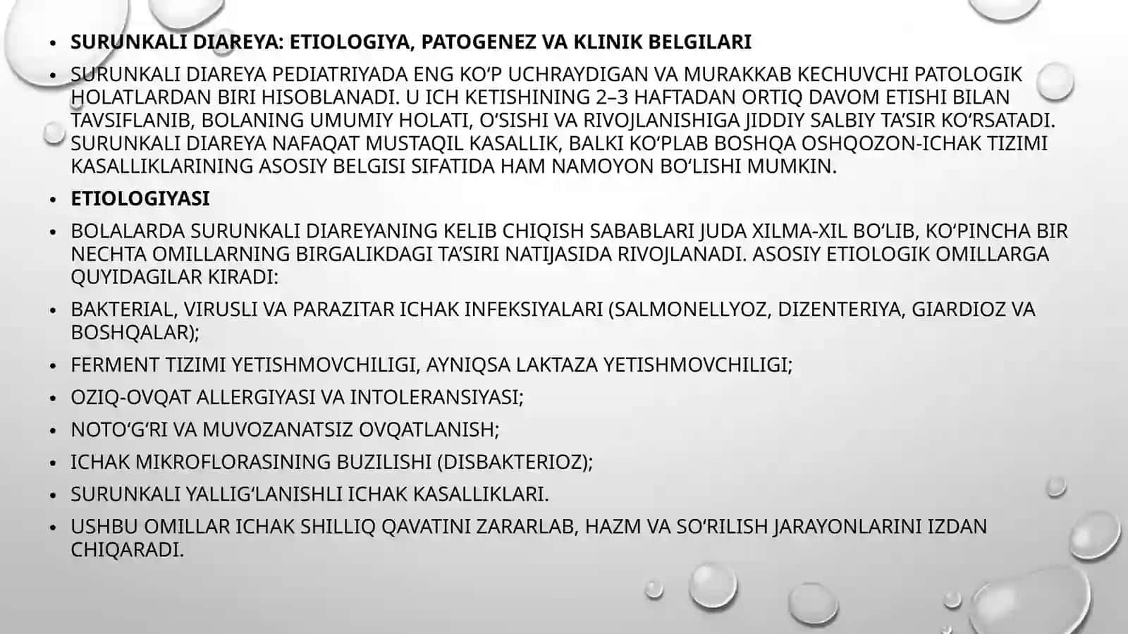 Surunkali diareya. Surunlali entrokolit 4
