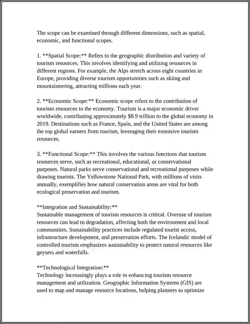 NATURE AND CLASSIFICATION OF TOURISM RESOURCE 4