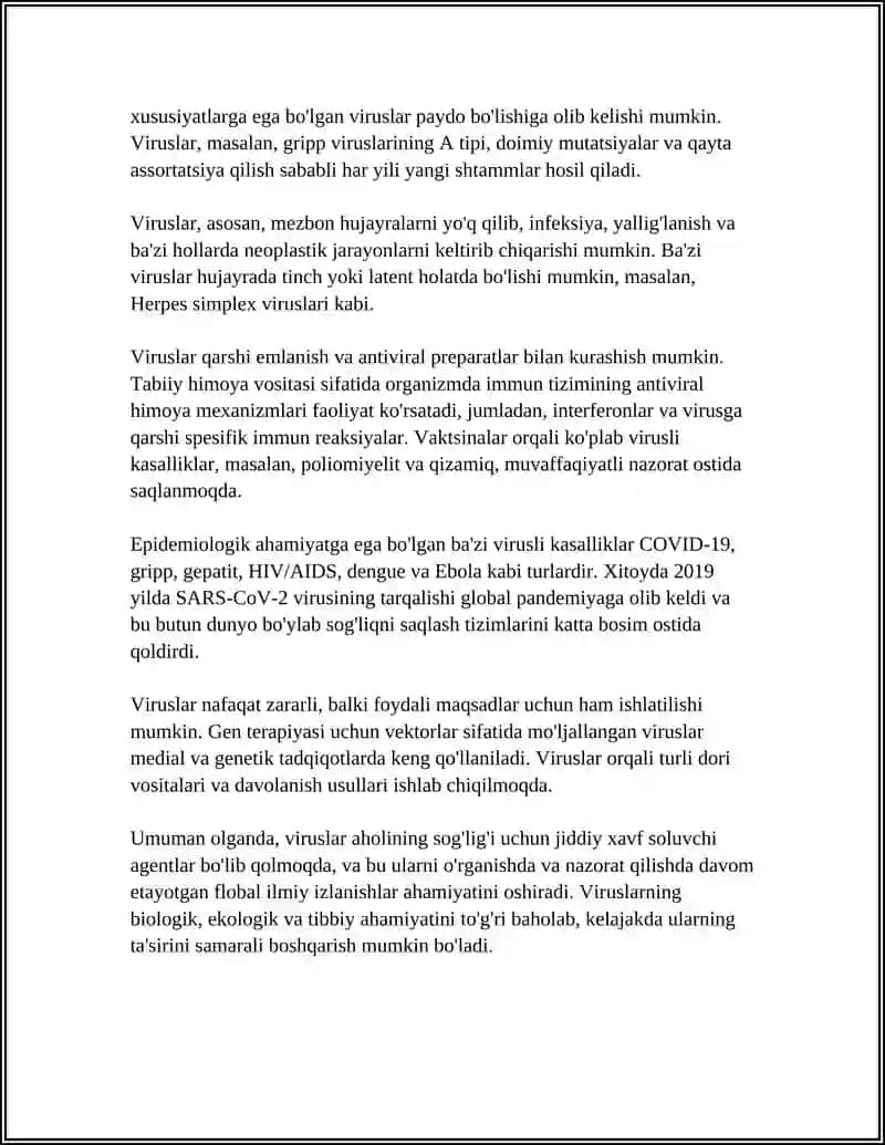 Viruslarning xususiyatlari 4
