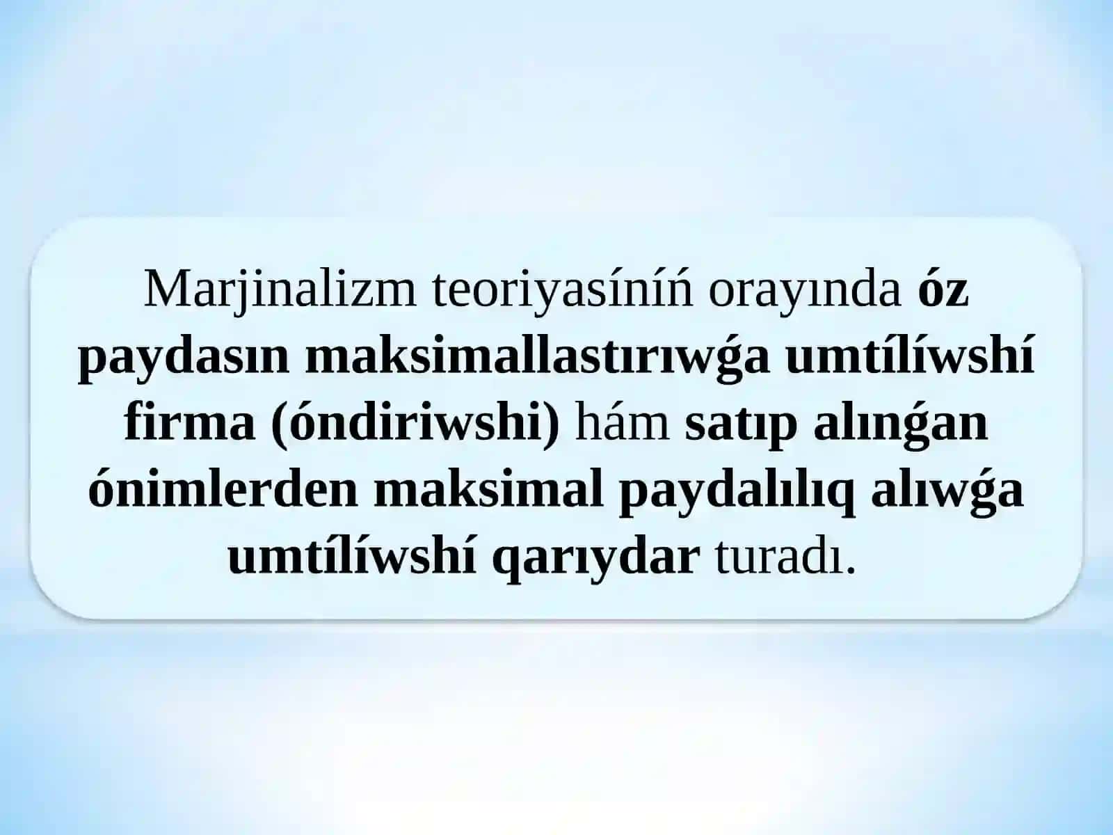 Marjinalizm Teoriyası 4