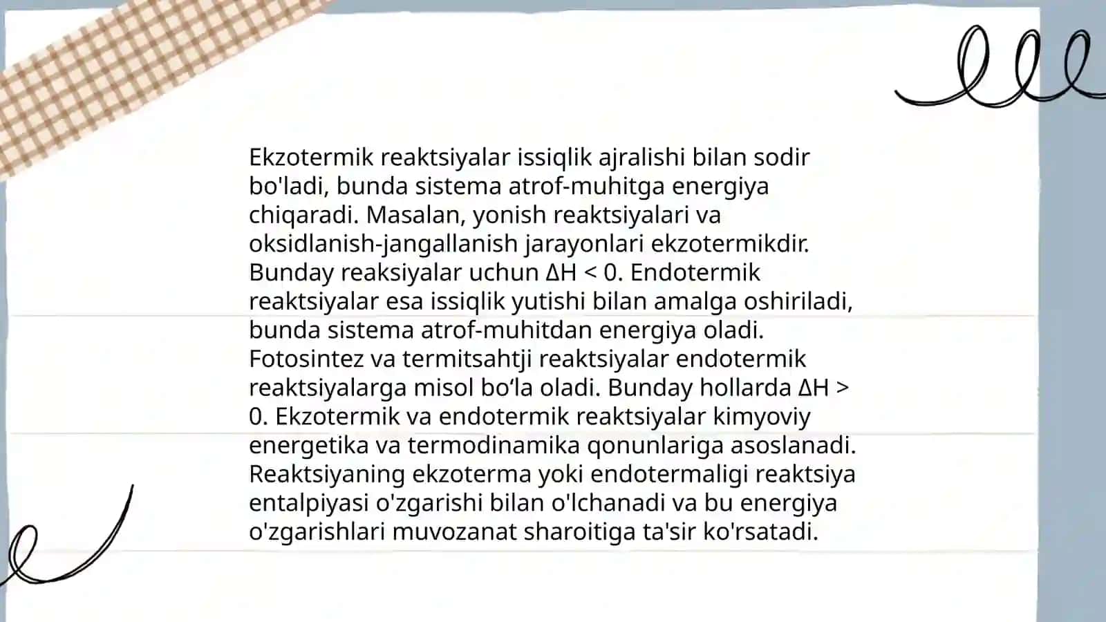 Standart holatdagi hosil bo'lish issiqligi 4