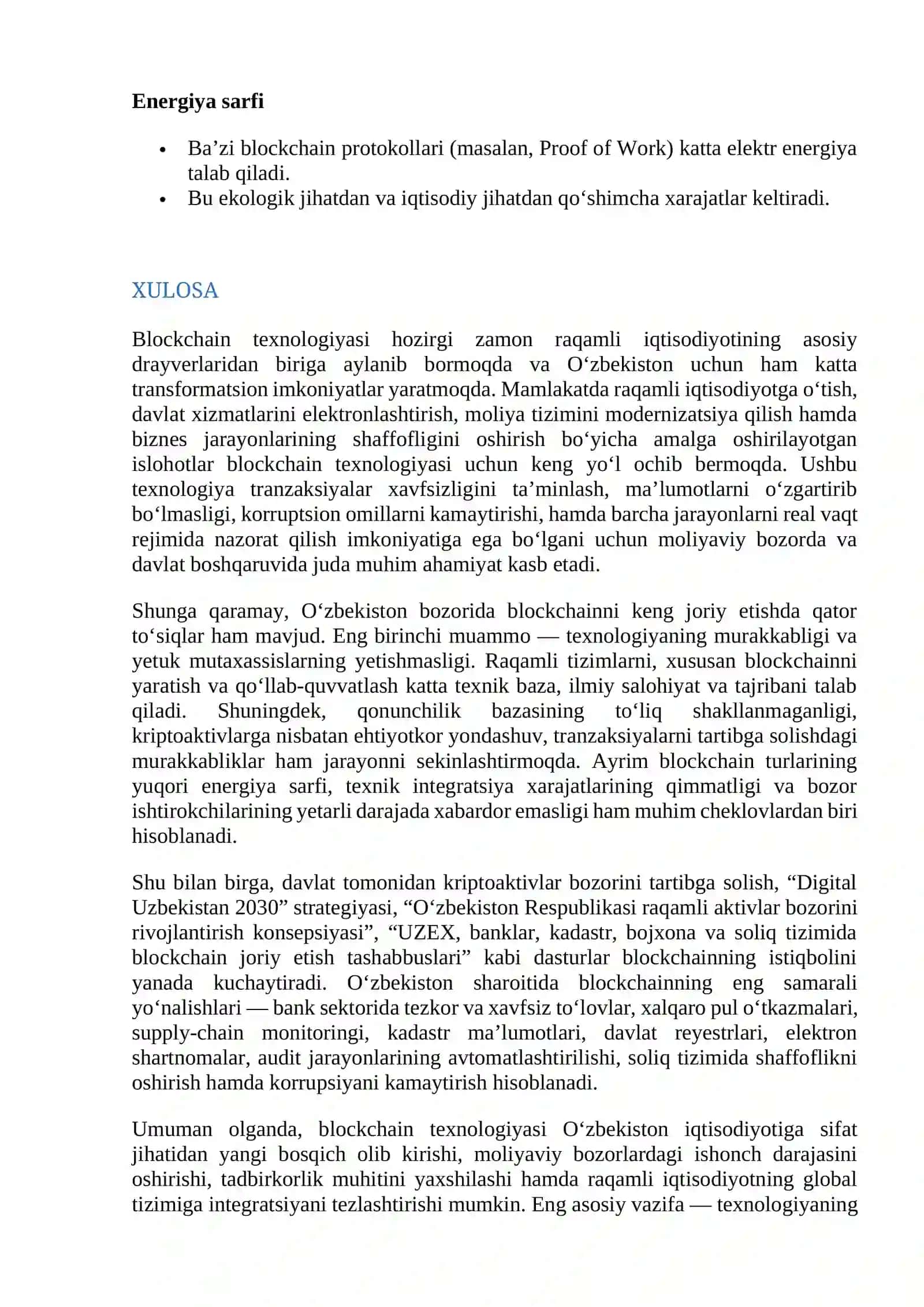 Blockchain va uning O'zbekiston bozoriga ta'siri 4