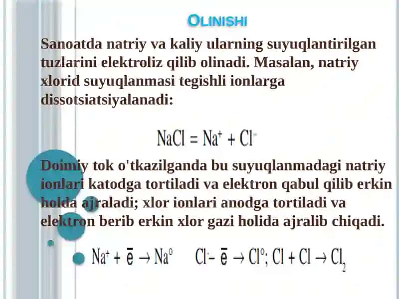Natriyvakaliyning xossalari 4
