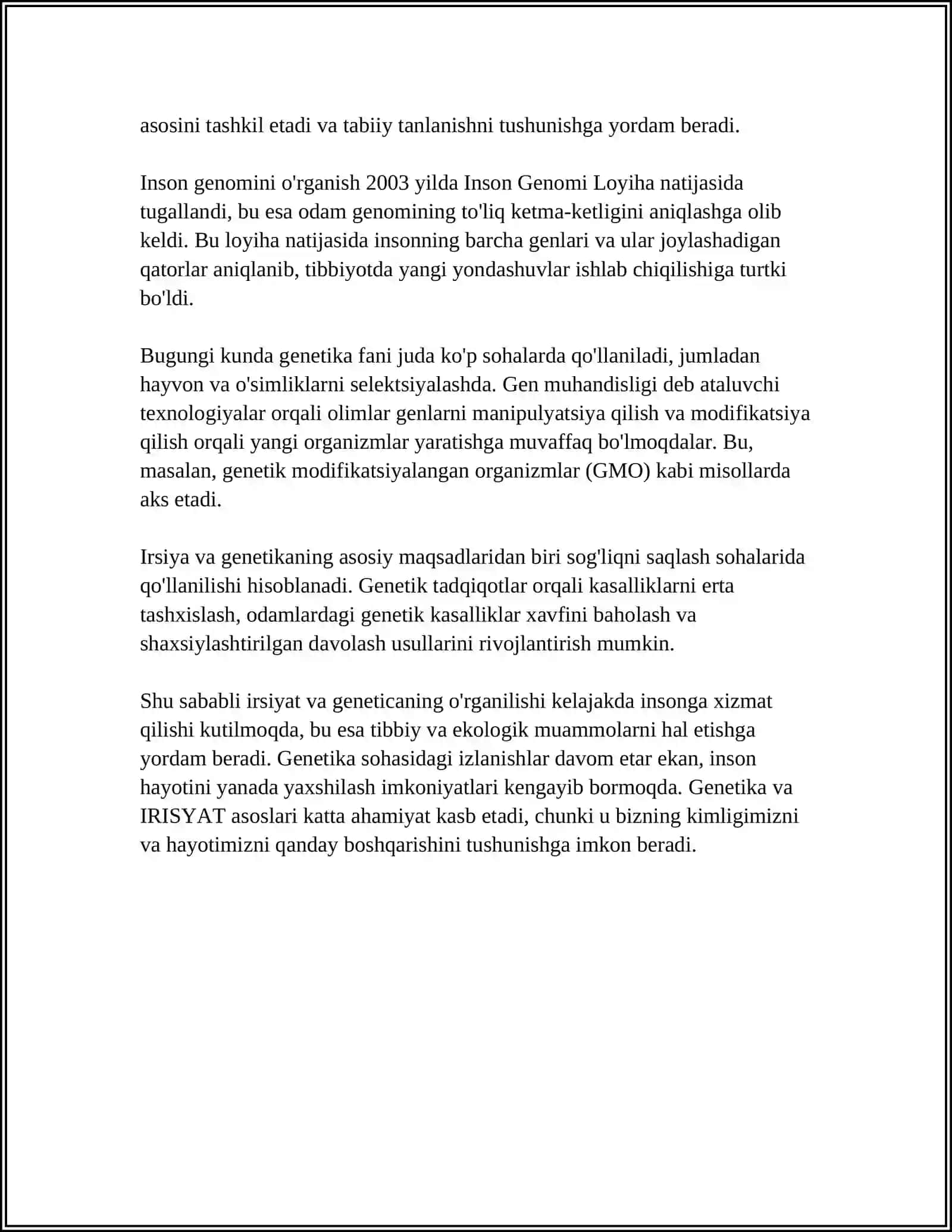 IRSIYATNING MOLEKULYAR ASOSLARI 4