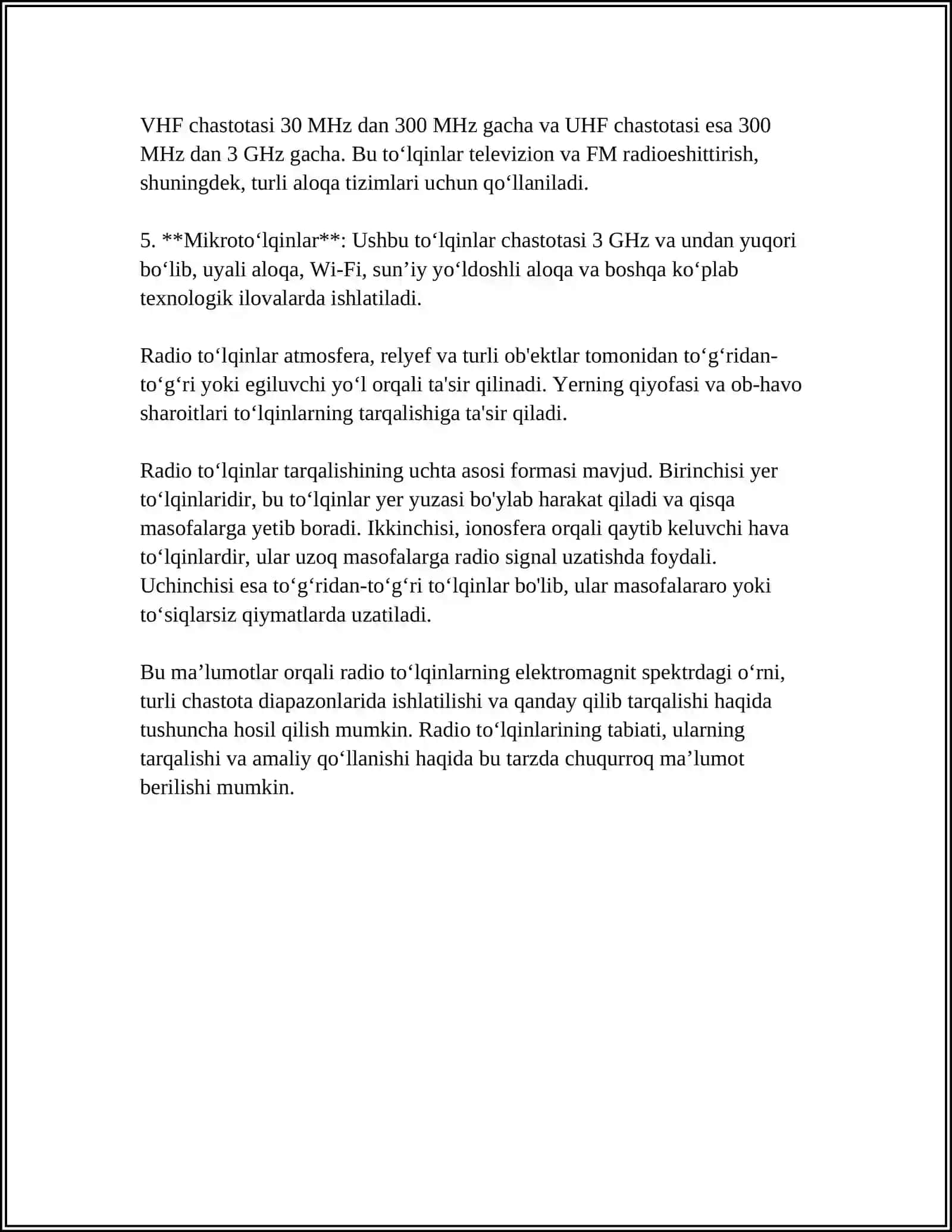 RADIONUTQNING O'ZIGA XOS XUSUSIYATLARI 4