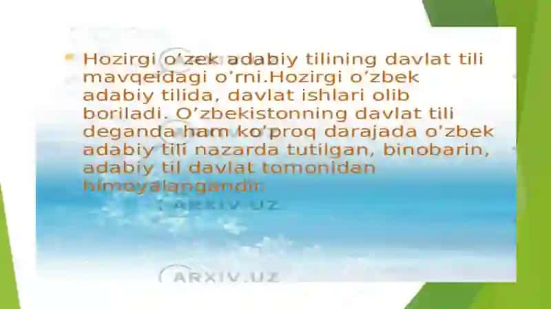 Hozirgi o`zbek adabiy tili kursi 4