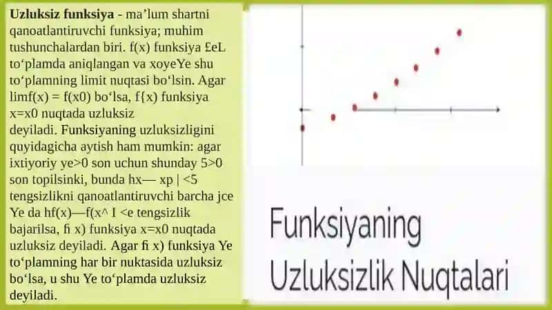 Asosiy elementar funksiyalar va ularning xossalari 4