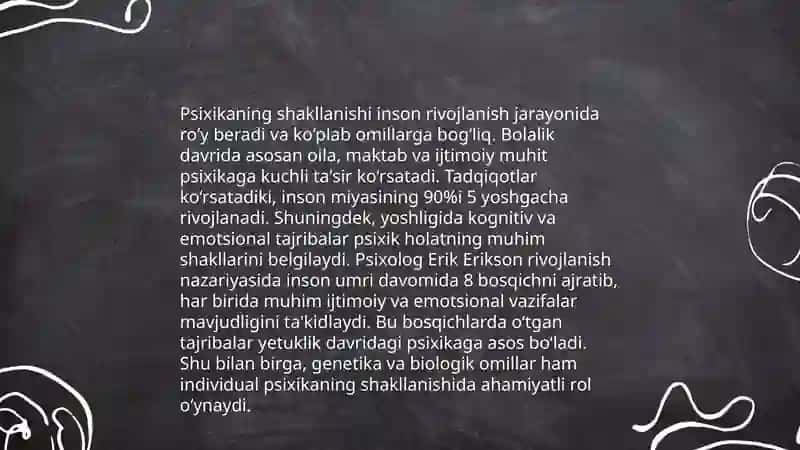 Psixika va ongning taraqqiyoti 4