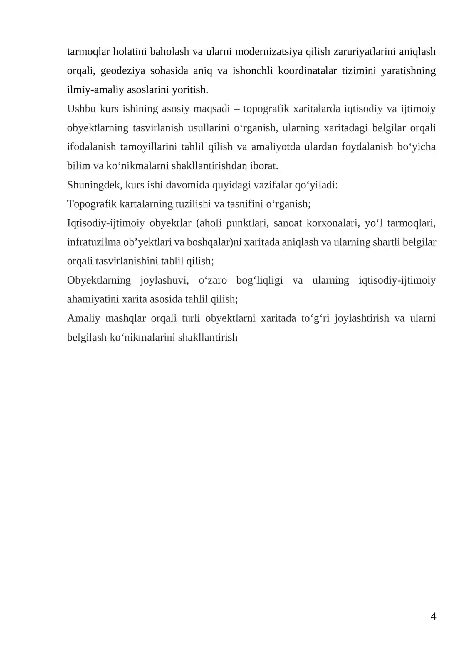 Topografik kartalarning tasnifi va ishlanishi 4