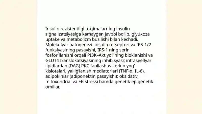 Uglevodlar almashinuvi boshqarilishi 4