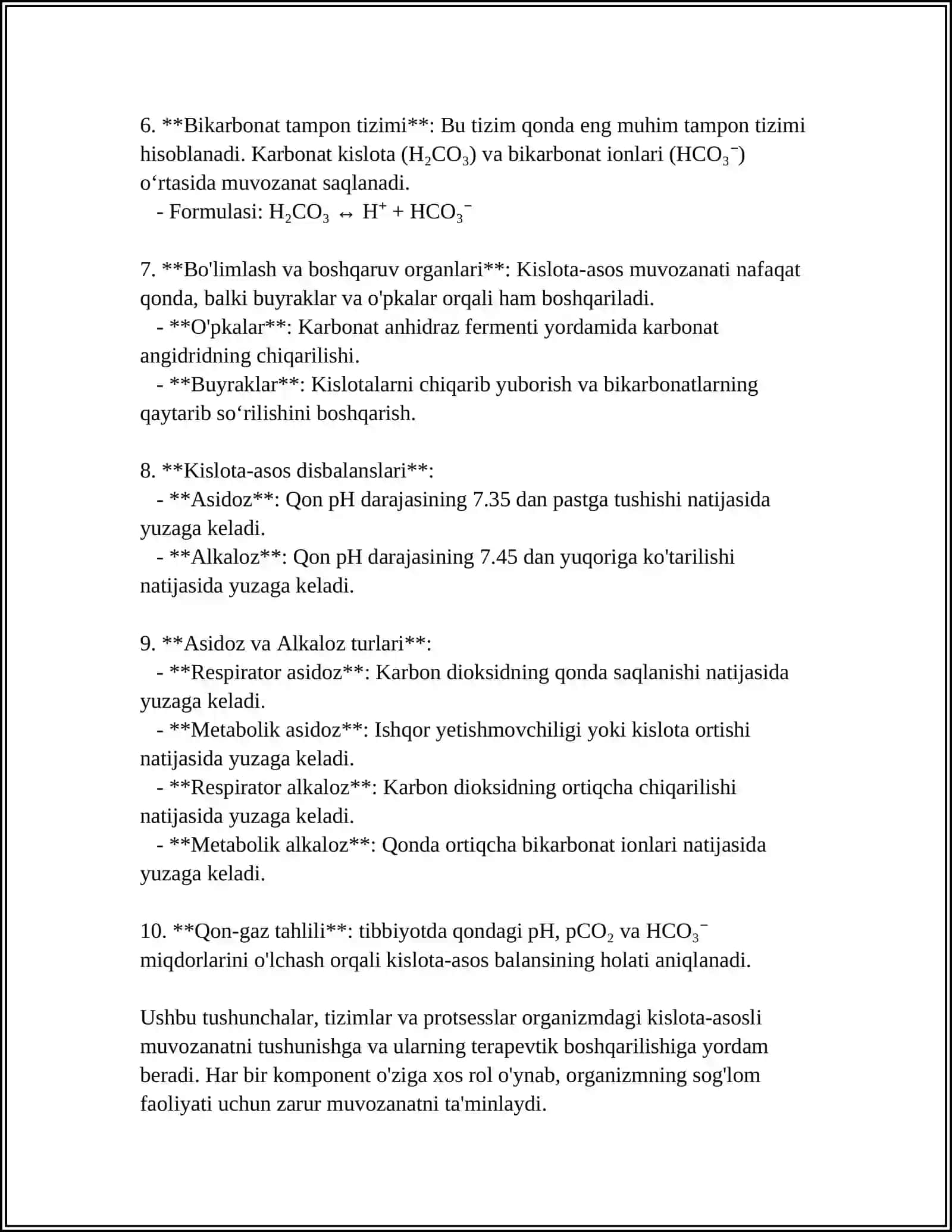 KISLOTA ASOSLI MUVOZANAT 4