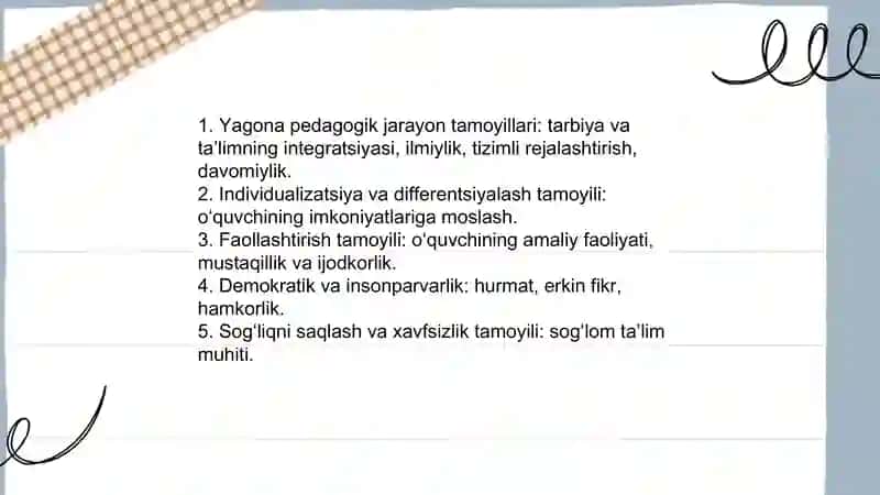 O’quvchilar jamoasi yagona pedagogik jarayonining asosiy shakli 4