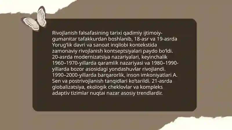 Rivojlanish falsafasi 4
