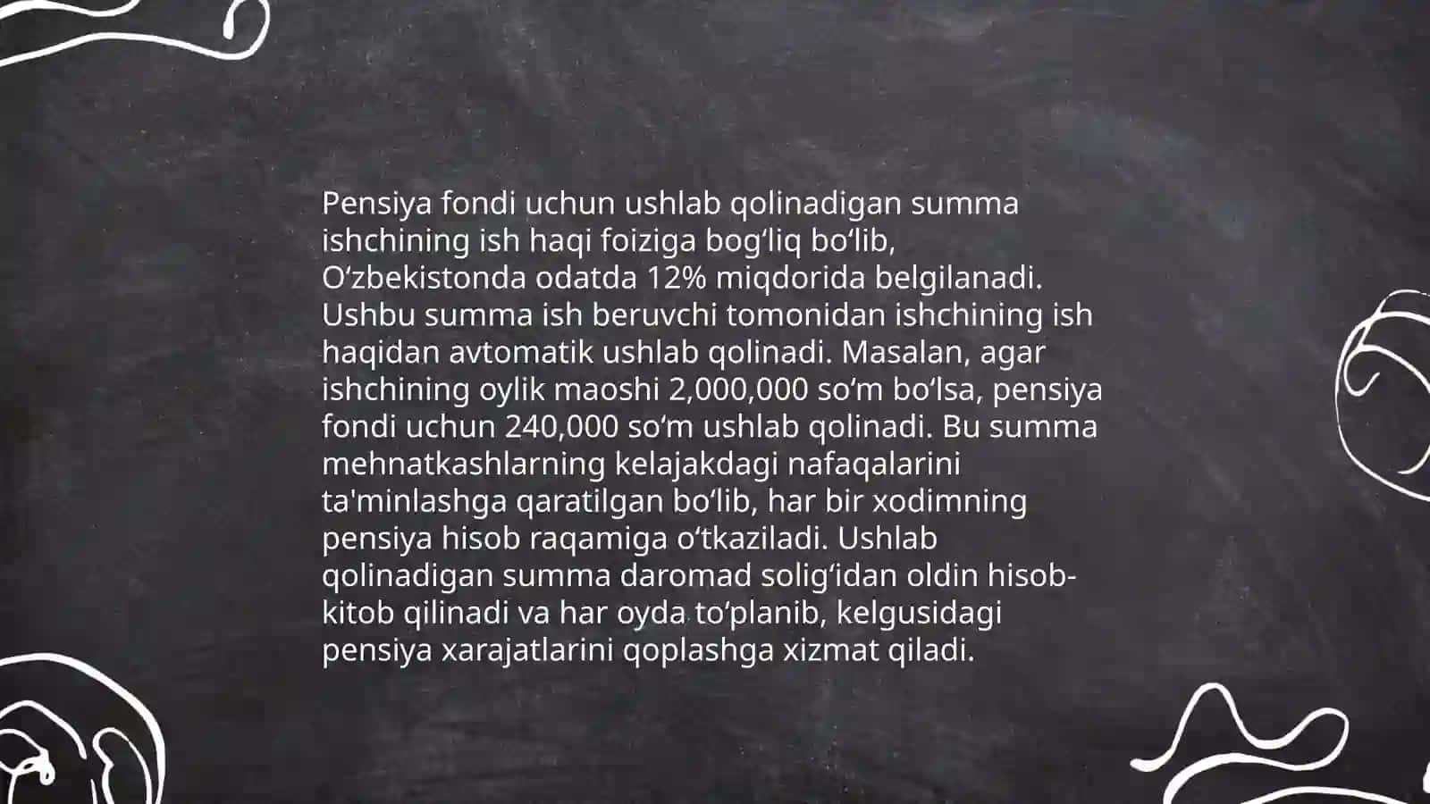 Ish haqidan ushlab qolinadigan va chegiriladigan summalar hisobi 4