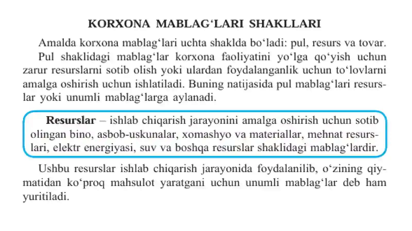 KORXONA MABLAG'LARI VA ULARDAN FOYDALANISH 4