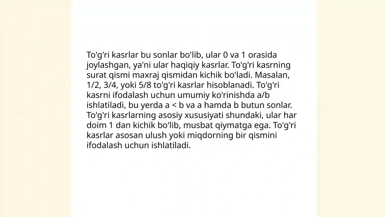 To'g'ri kasrni aralash kasrga ko'paytirish 4