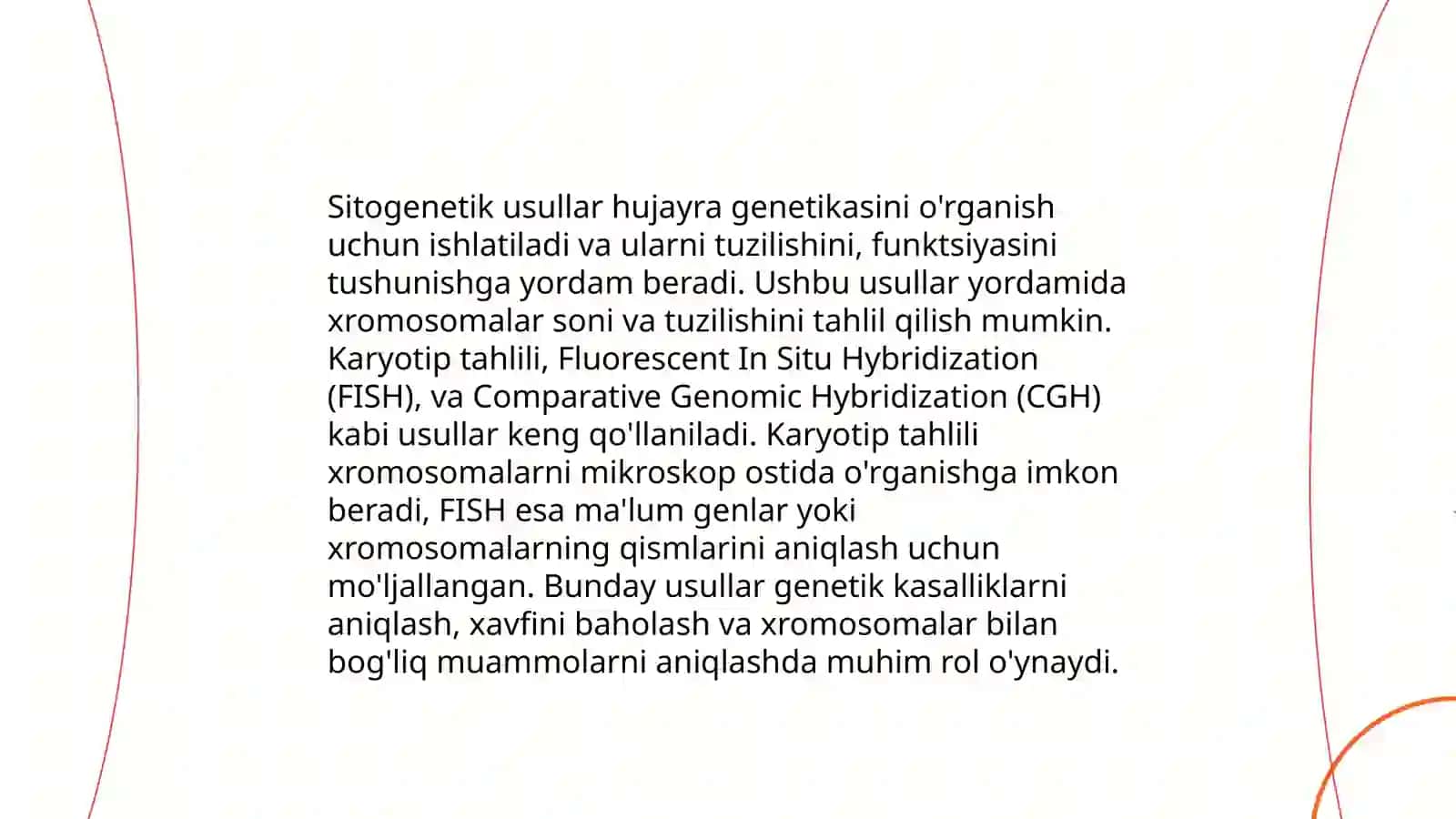 Odam genetikasining o'rganish usullari 4