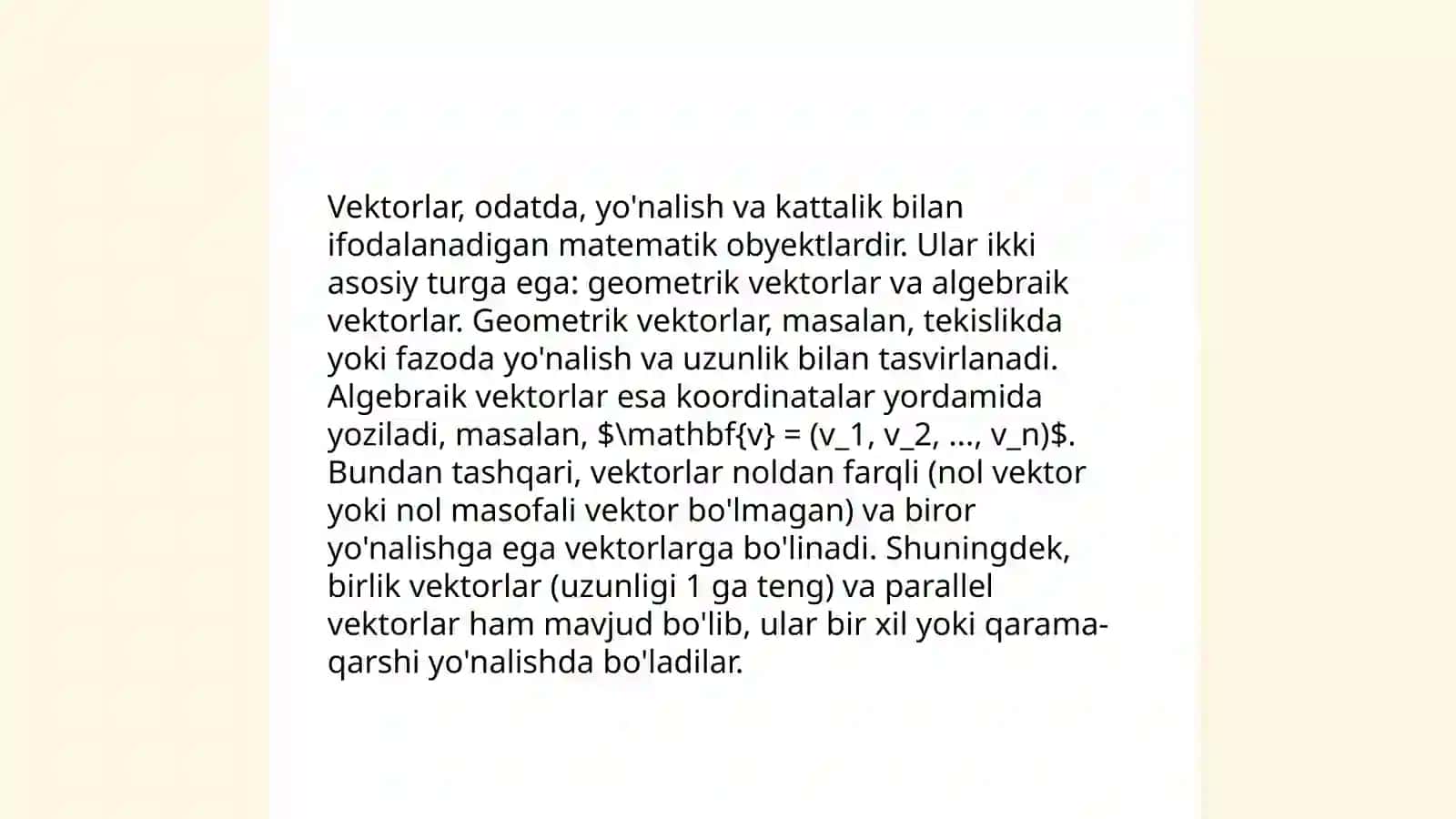 Vektor Tushunchasi 4