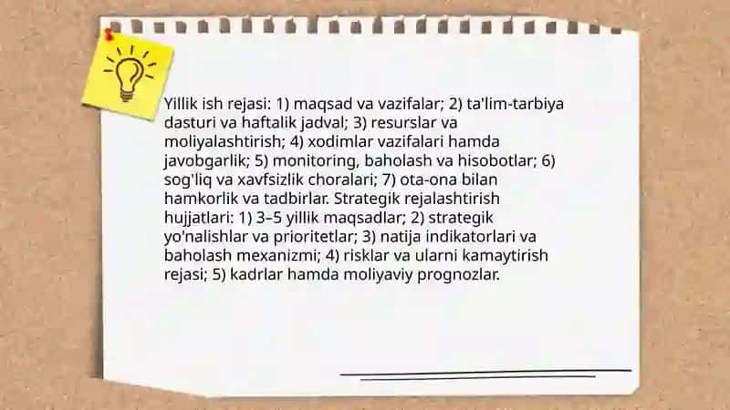 Maktabgacha taʼlim tashkiloti va pedagoglarning ish hujjatlari 4
