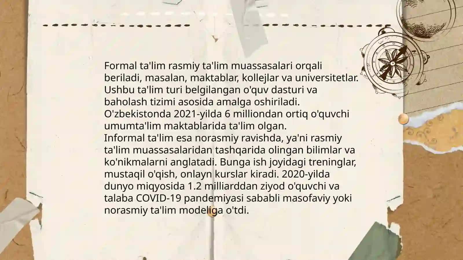 Ta'limni tashkil etish turlari va shakllari 4