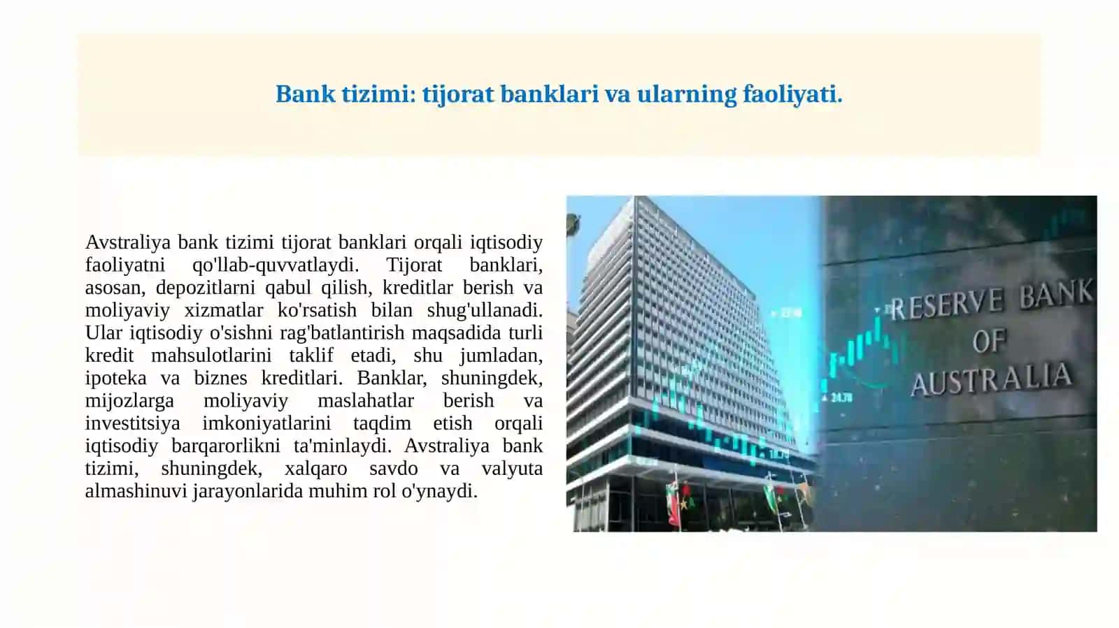 Avstraliya pul kredit va banklari. 4