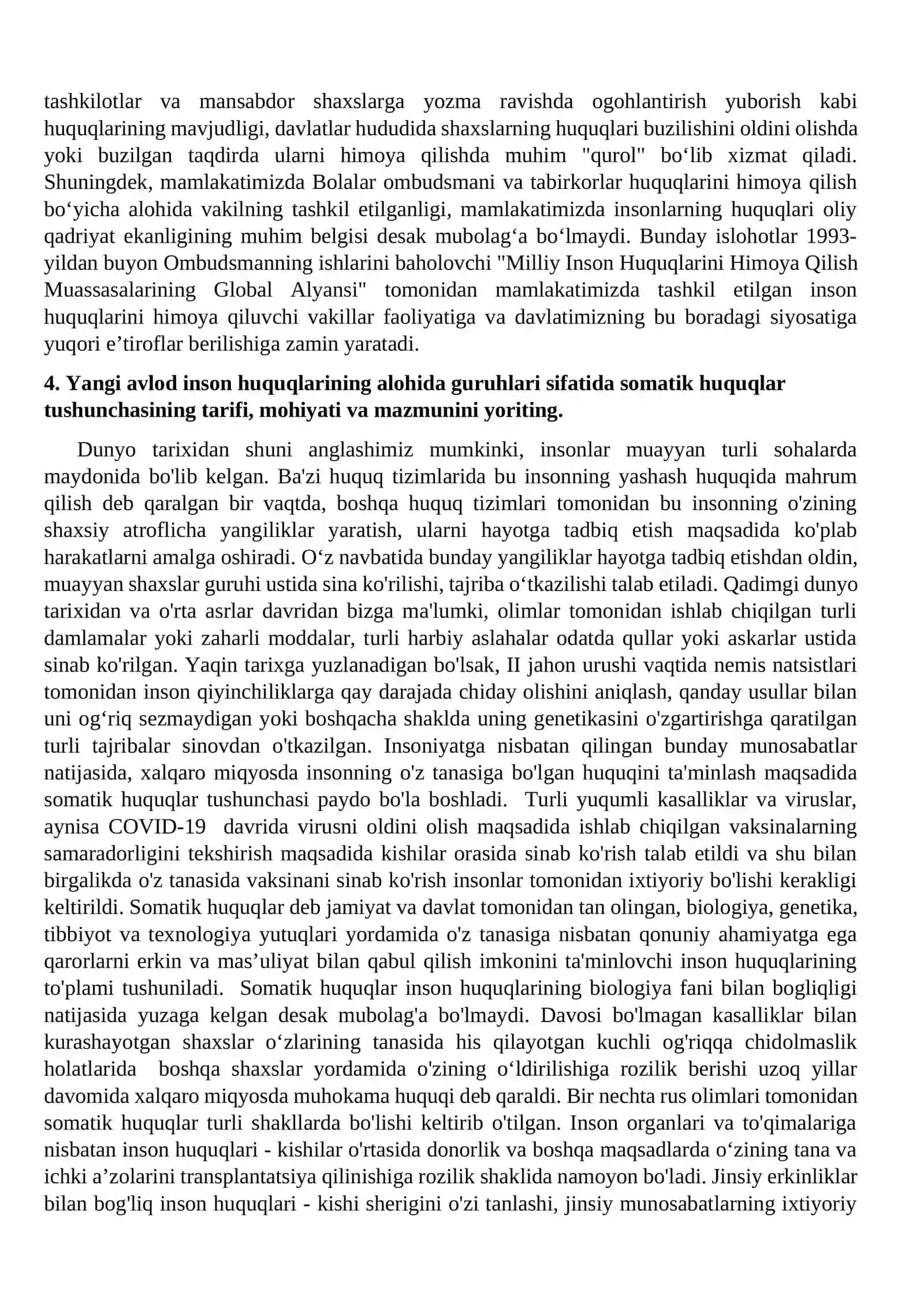 Inson huquqlari topshiriq 4