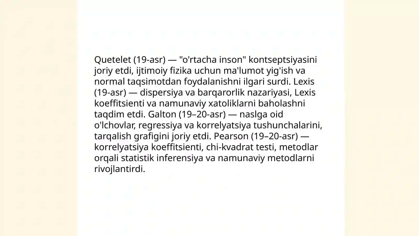 Tanlanma metodning tarixiy rivojlanishi 4