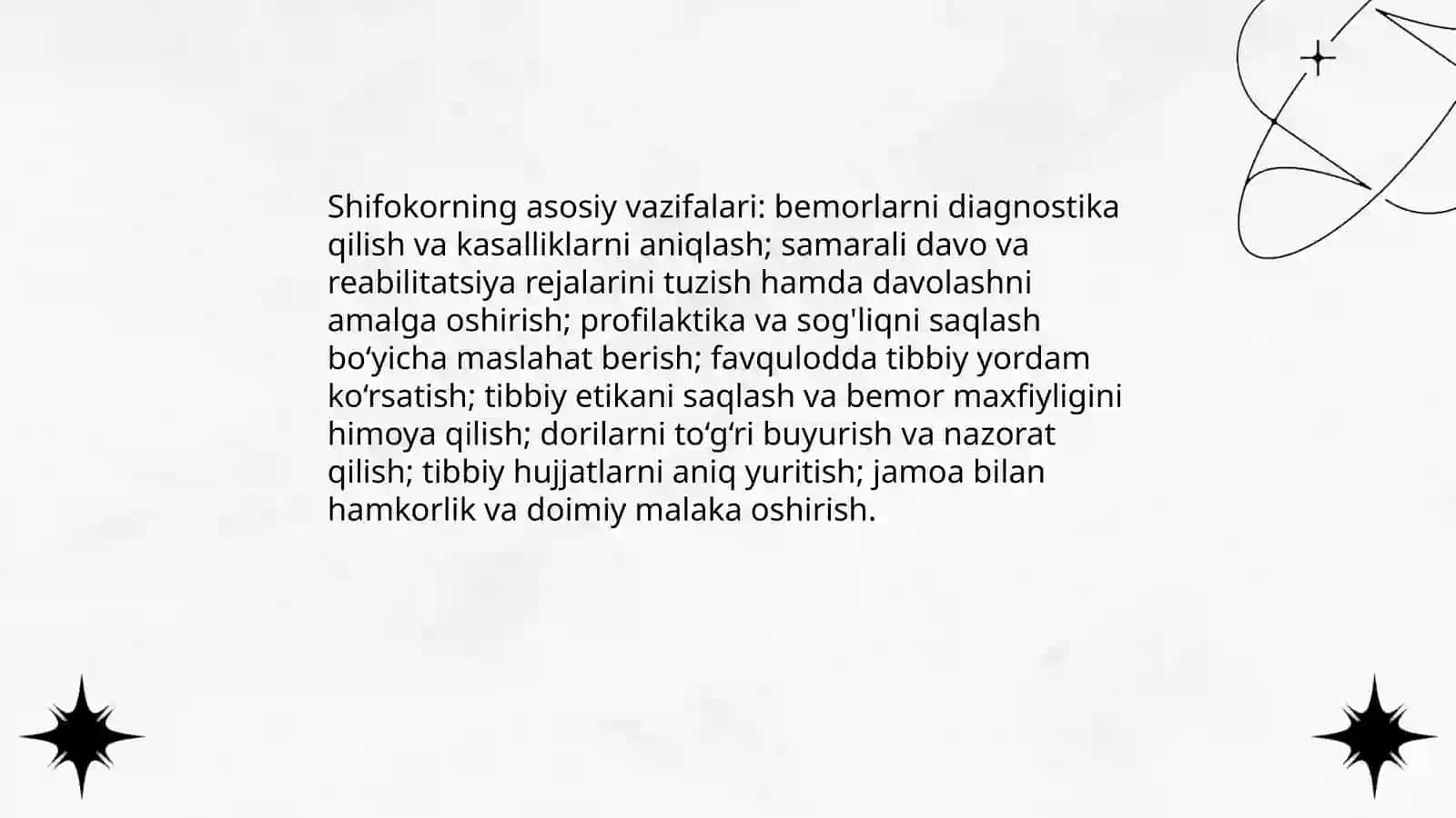 Shifokorlik kasbi haqida 4