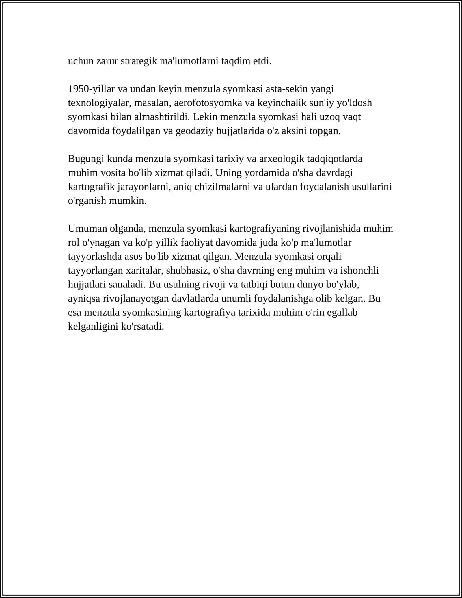 Menzula Syomkasi Tarixi 4