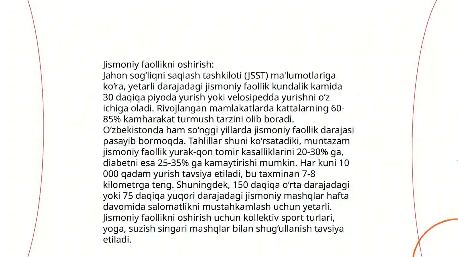 Sogʻlom turmush tarzi va kasalliklarning oldini olish boʻyicha davlat siyosati 4