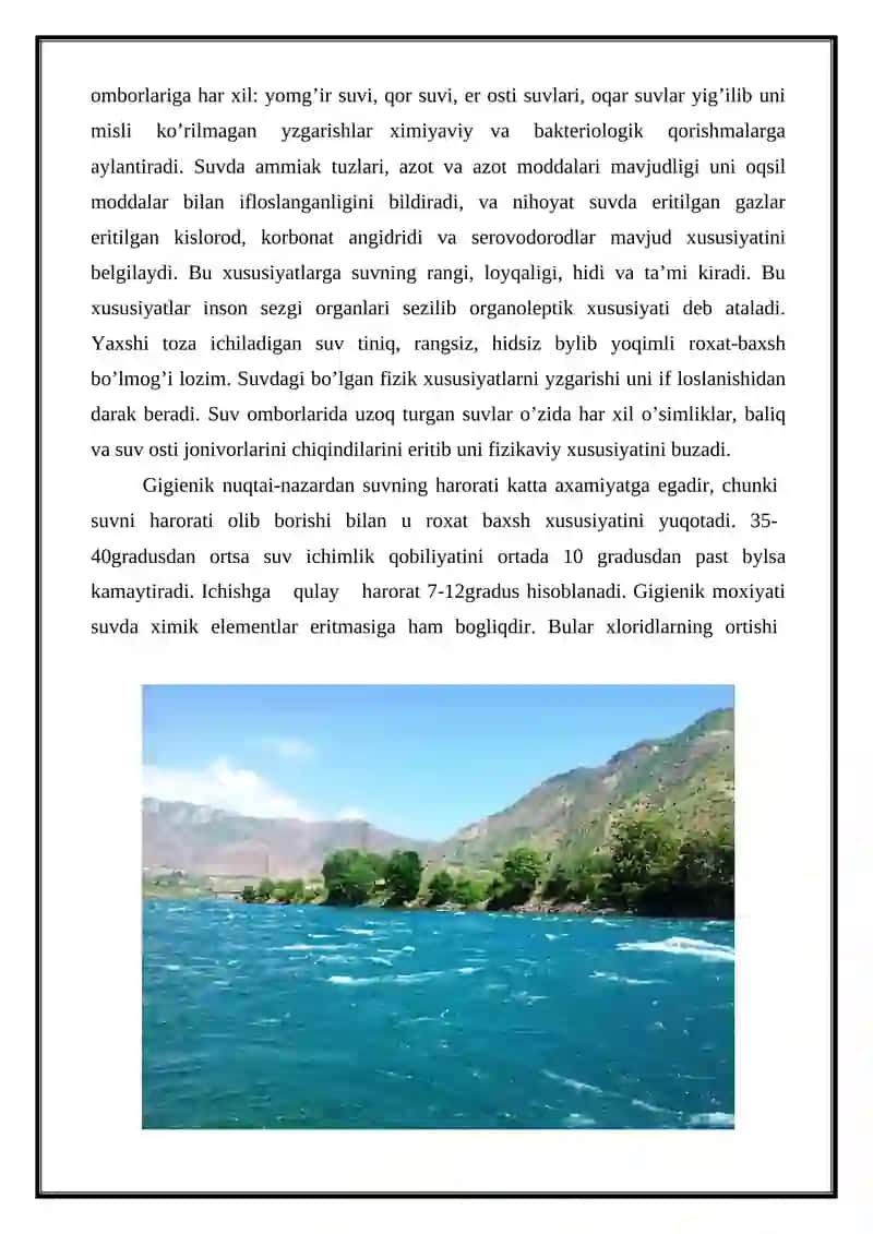 Suv tarkibini tiniqlash va zararsizlantirish 4