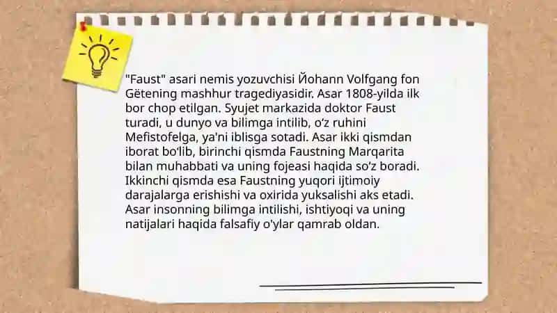 Gyote va uning Faust asari 4