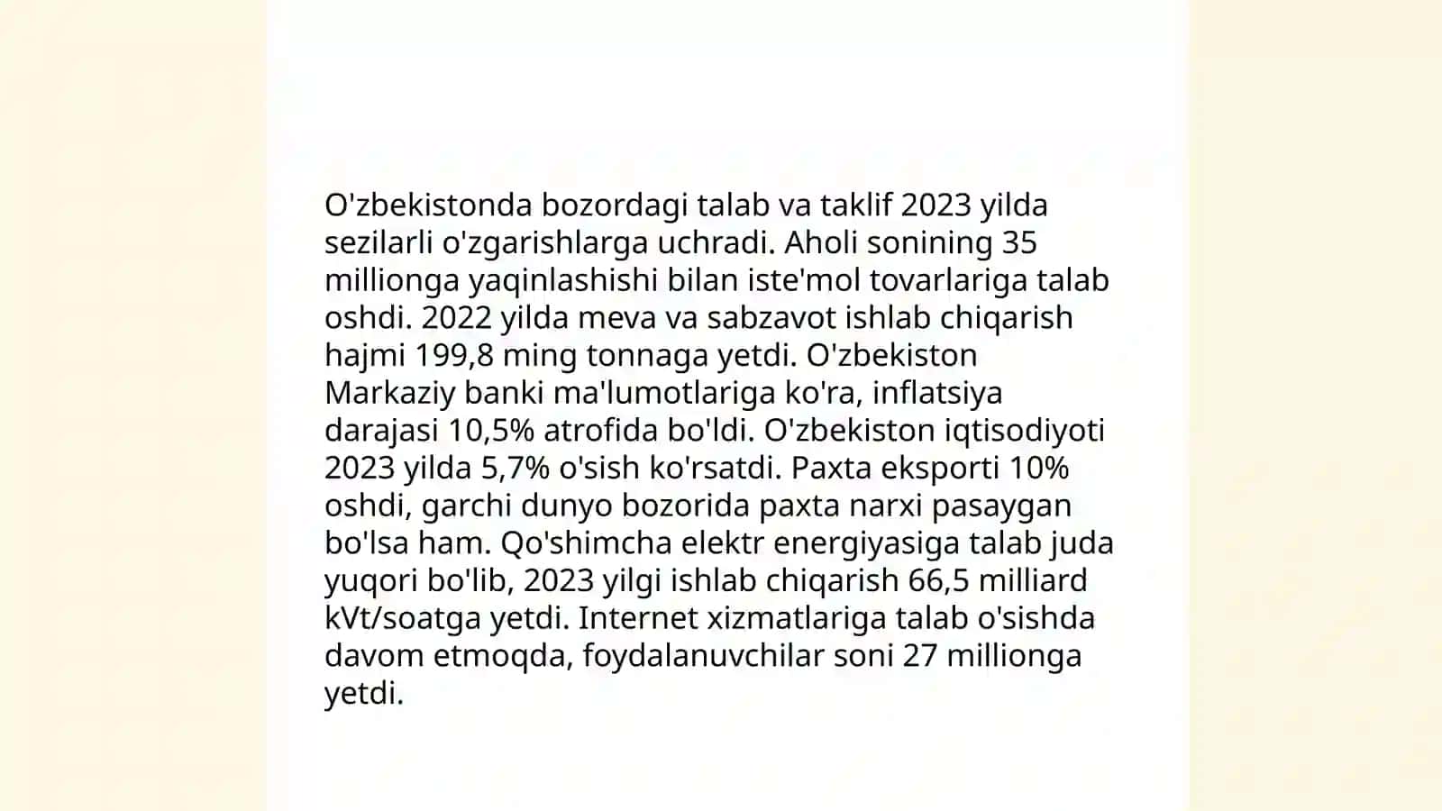 O'zbekistonda narx va narxini belgilash siyosati 4