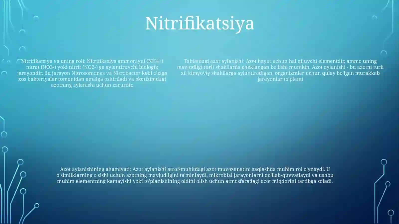 Azotning Tabiatda Aylanishi 4