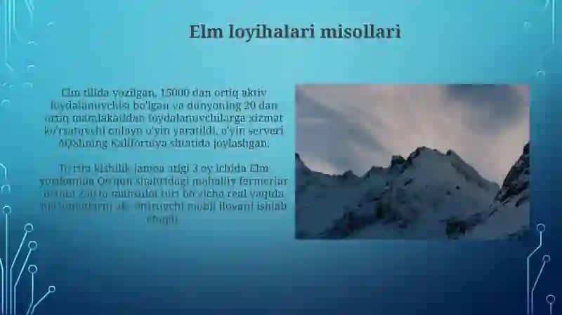 Elm loyihalari 4