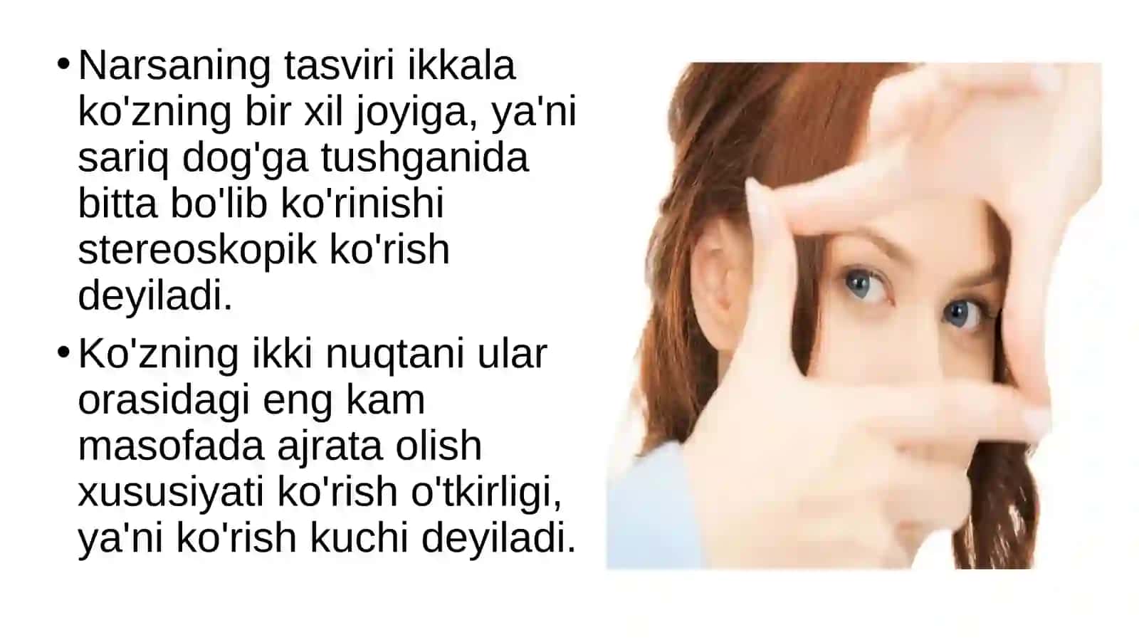 Ko'zning funksiyasi 4