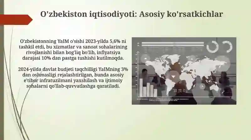 butun jahon va O'zbekiston iqtisodiyoti 4
