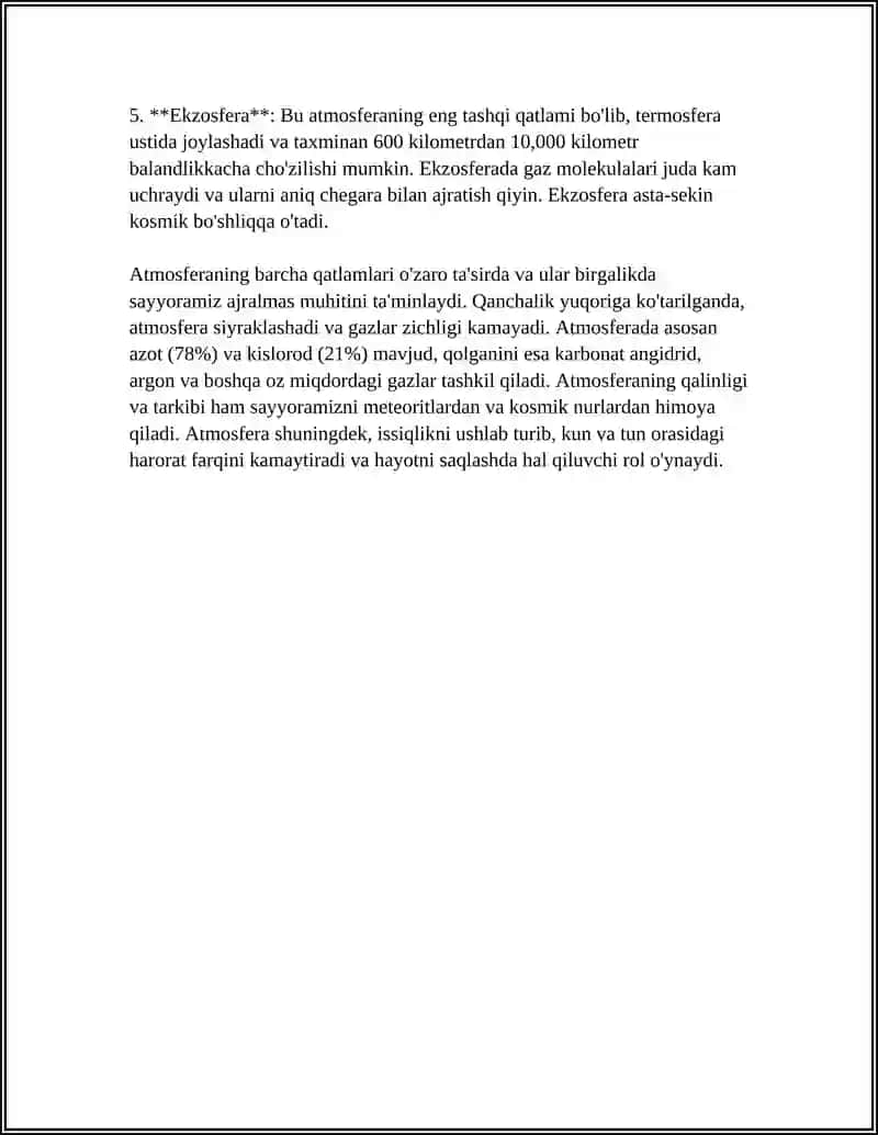 ATMOSFERANING TUZILISHI VA TARKIBI 4