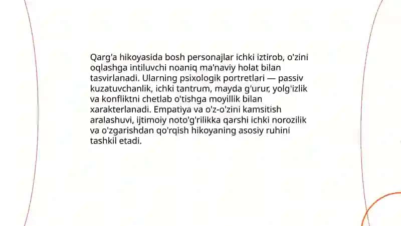 Antov Chexovning "Qarg'a" hikoyasi tahlili 4