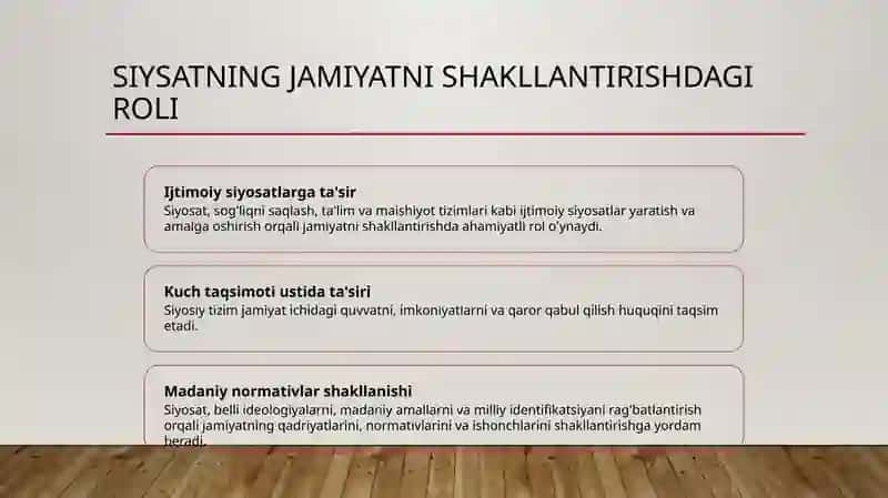 Jamiyatning ijtimoiy, siyosiy va ma'naviy tizimi 4