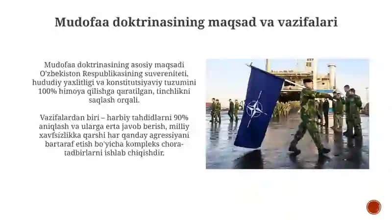O'zbekiston Respublikasi Mudofaa Doktrinasi 4