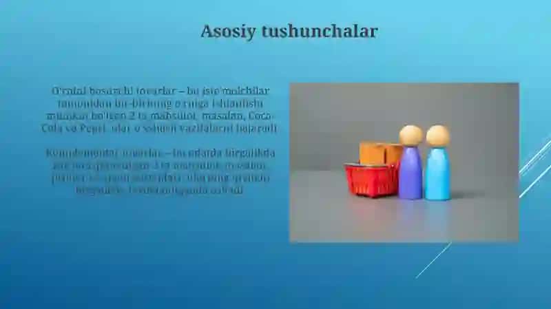 O'rnini bosuvchi va to'ldiruvchi tovarlar 4