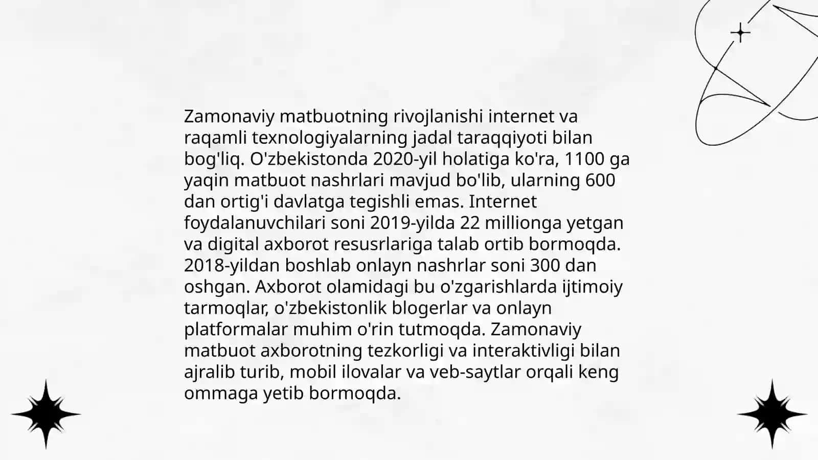 Ommaviy axborot vositalari 4
