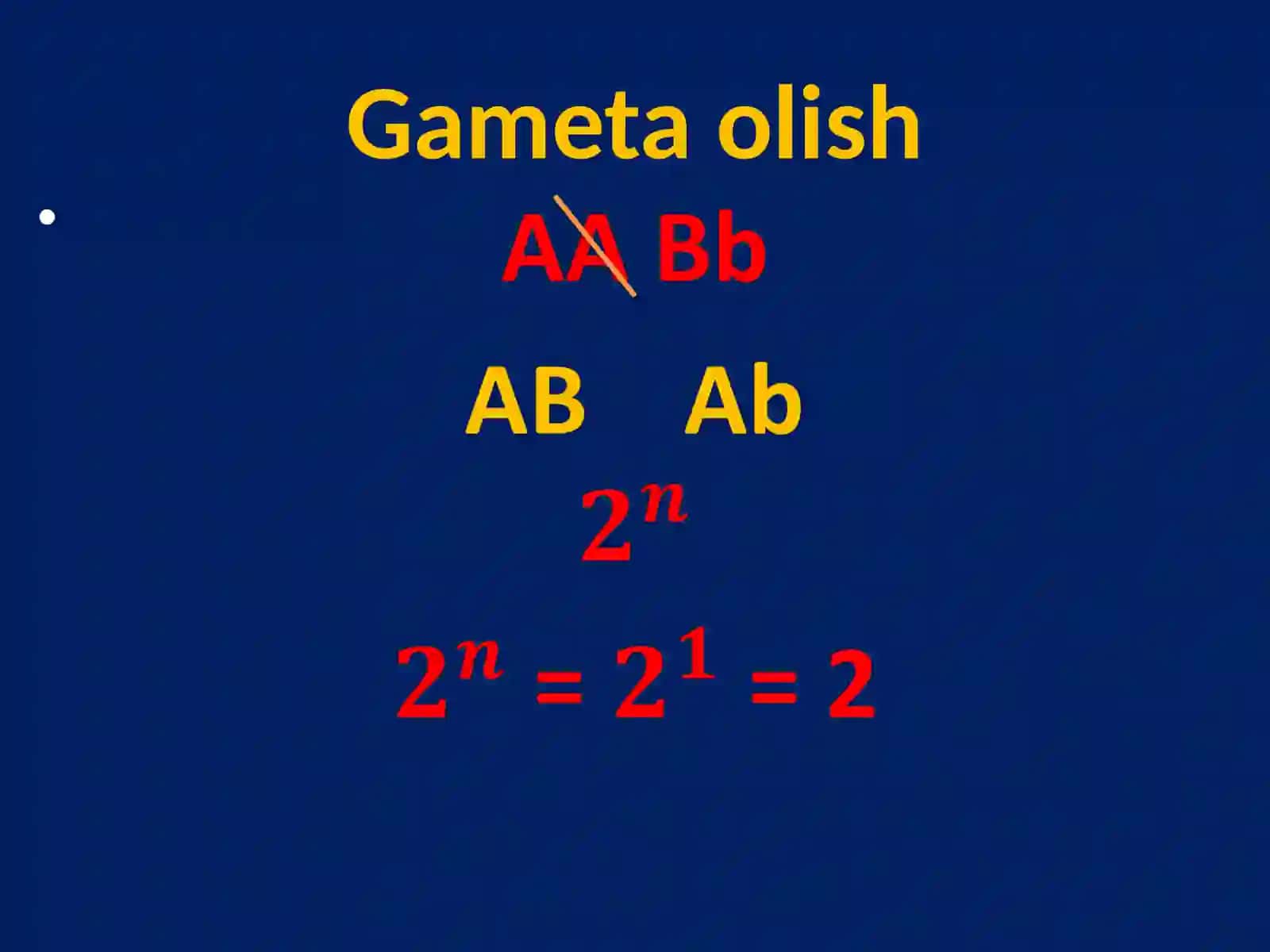 Gameta olish 4