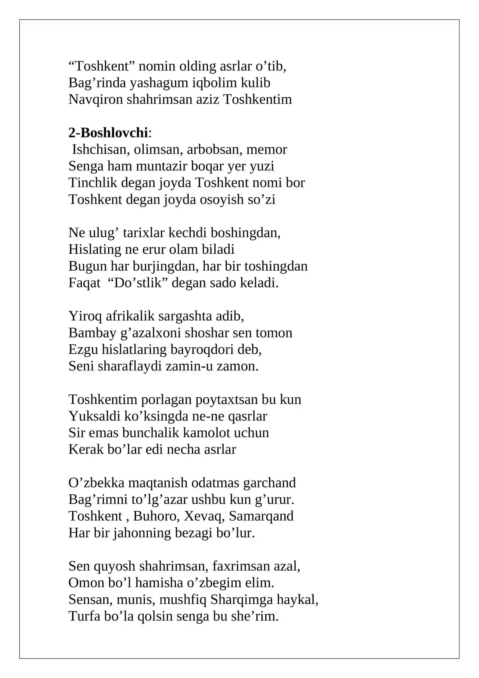 Mustaqillik bizlarga nima berdi? 4